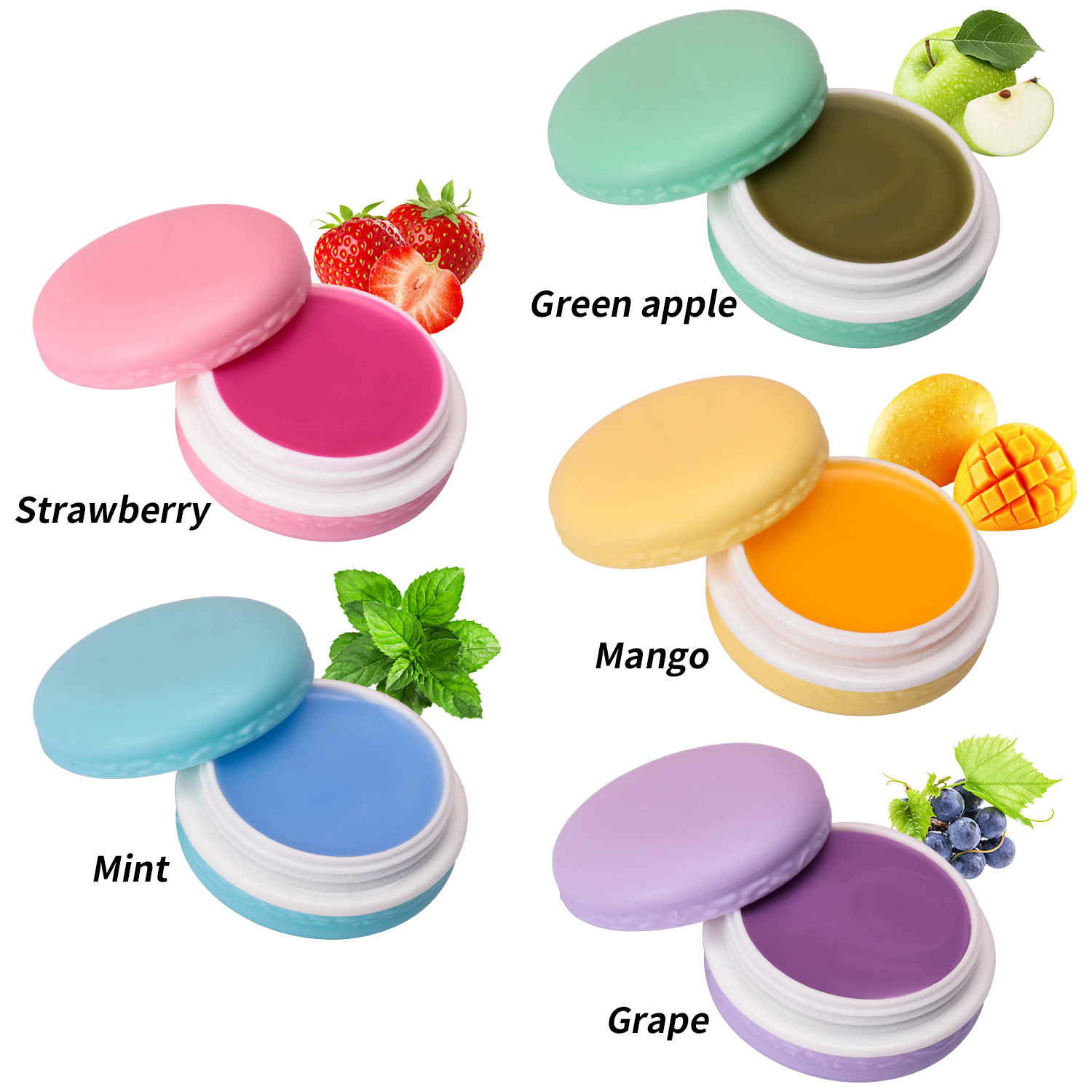 Macaron Chapstick Set