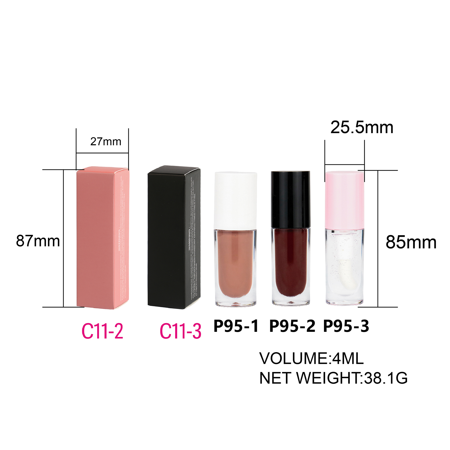 P95-1 P95-2 P95-3 Lip Gloss