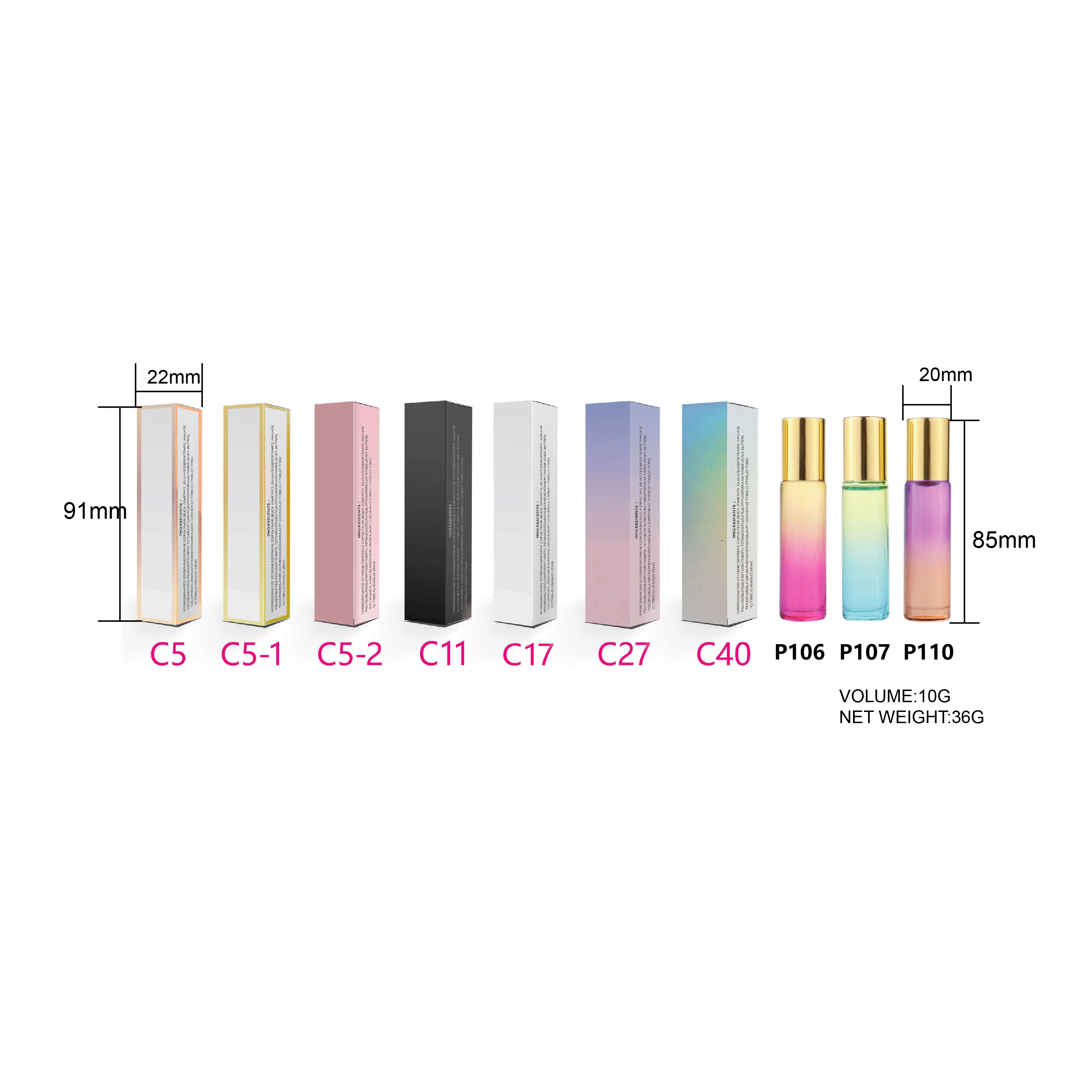 P106 P107 P110 Lip Oil