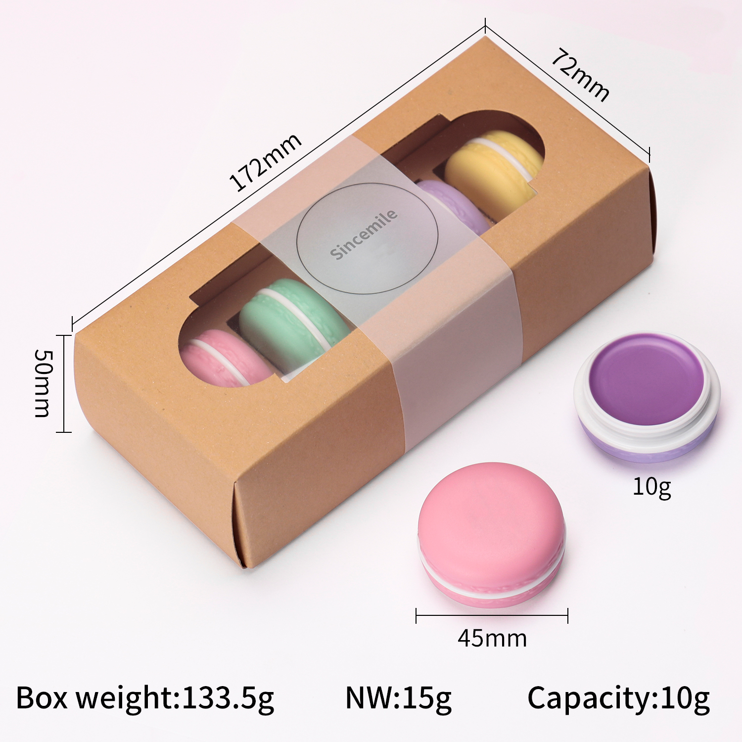 Macaron Chapstick Set