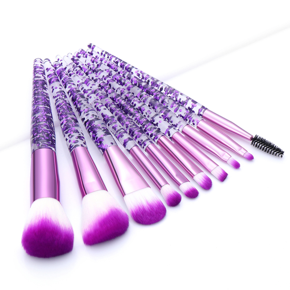 Sequin Quicksilver Makeup Brush Set