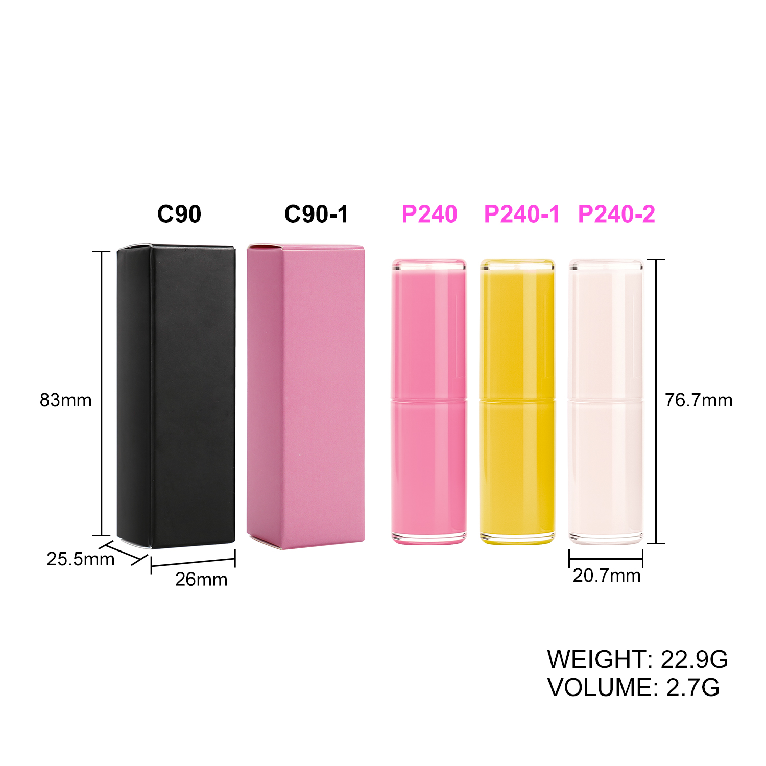 P240 P240-1 P240-2 Chapstick